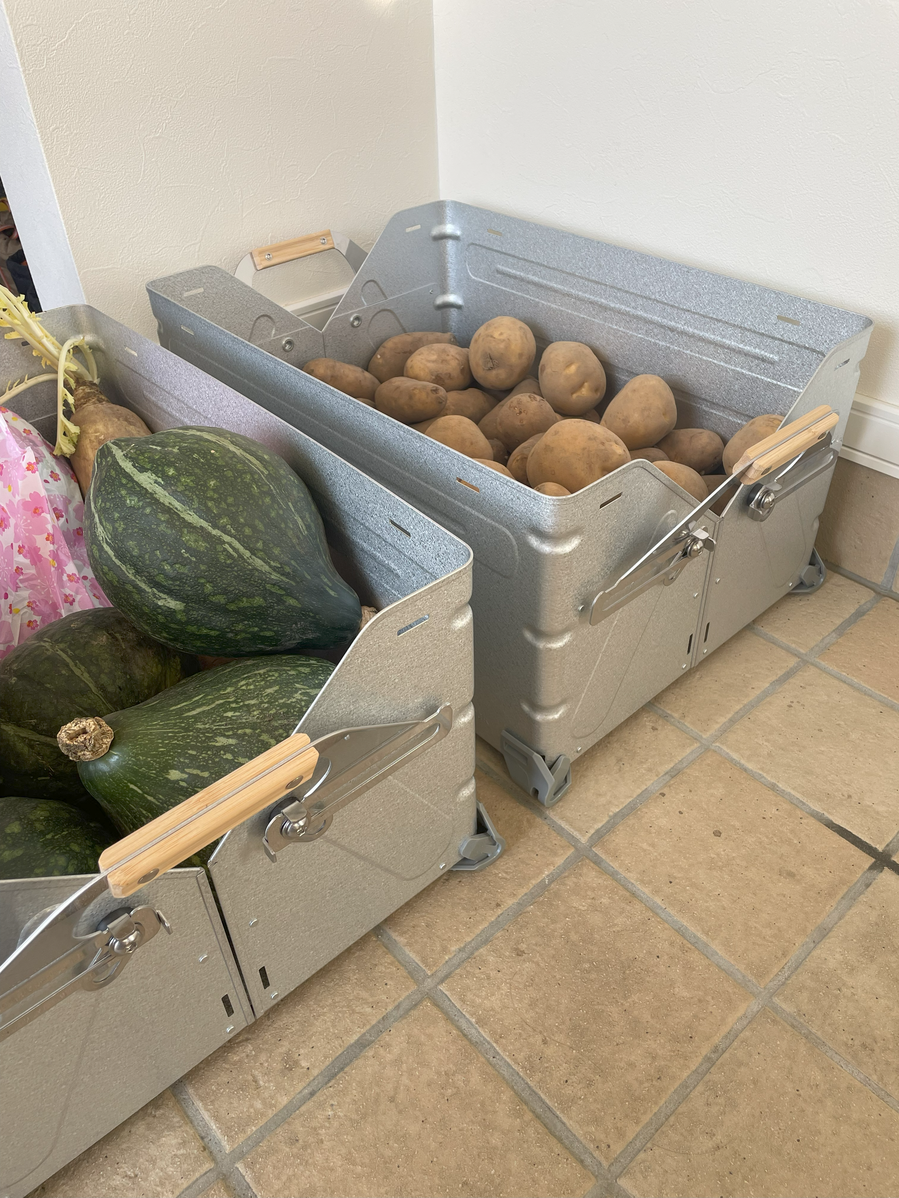 シェルフコンテナ50のサイズ感は、使い道が難しい…。よって、家で使用